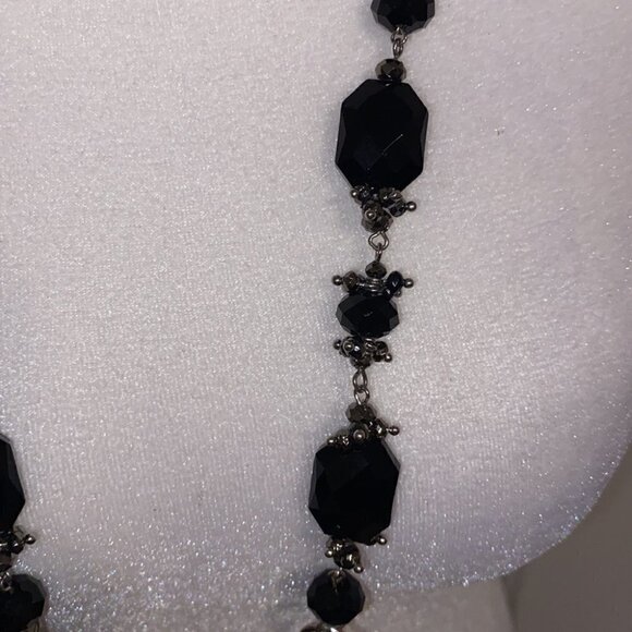 LONG Versatile Necklace Silver Tone - Picture 5 of 8